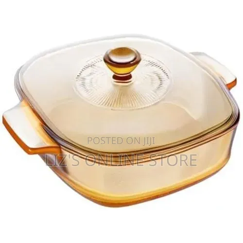 Visions Pyroceram Reverse Square 1.5l Casserole Serving Bowl