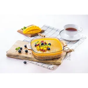 Visions Pyroceram Reverse Square 1.5l Casserole Serving Bowl