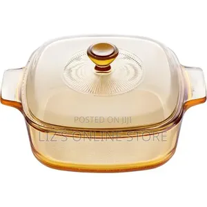 Visions Pyroceram Reverse Square 1.5l Casserole Serving Bowl
