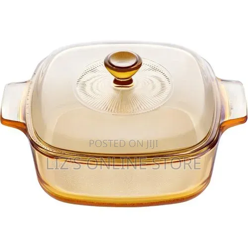 Visions Pyroceram Reverse Square 1.5l Casserole Serving Bowl