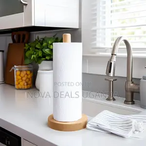 Wooden Paper Towel Holder Countertop - Paper Towel Dispenser Stand