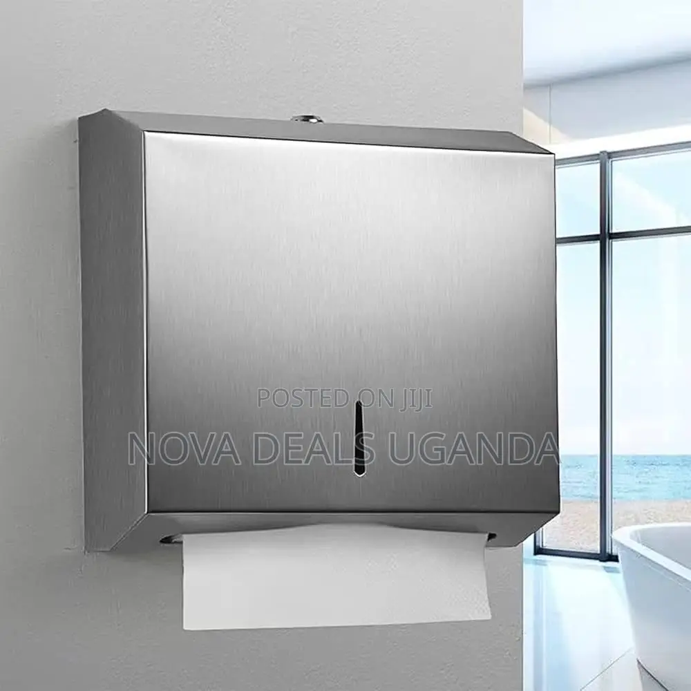 Stainless Steel Wall Mount Paper Towel Dispenser Lockable 250-400sheet