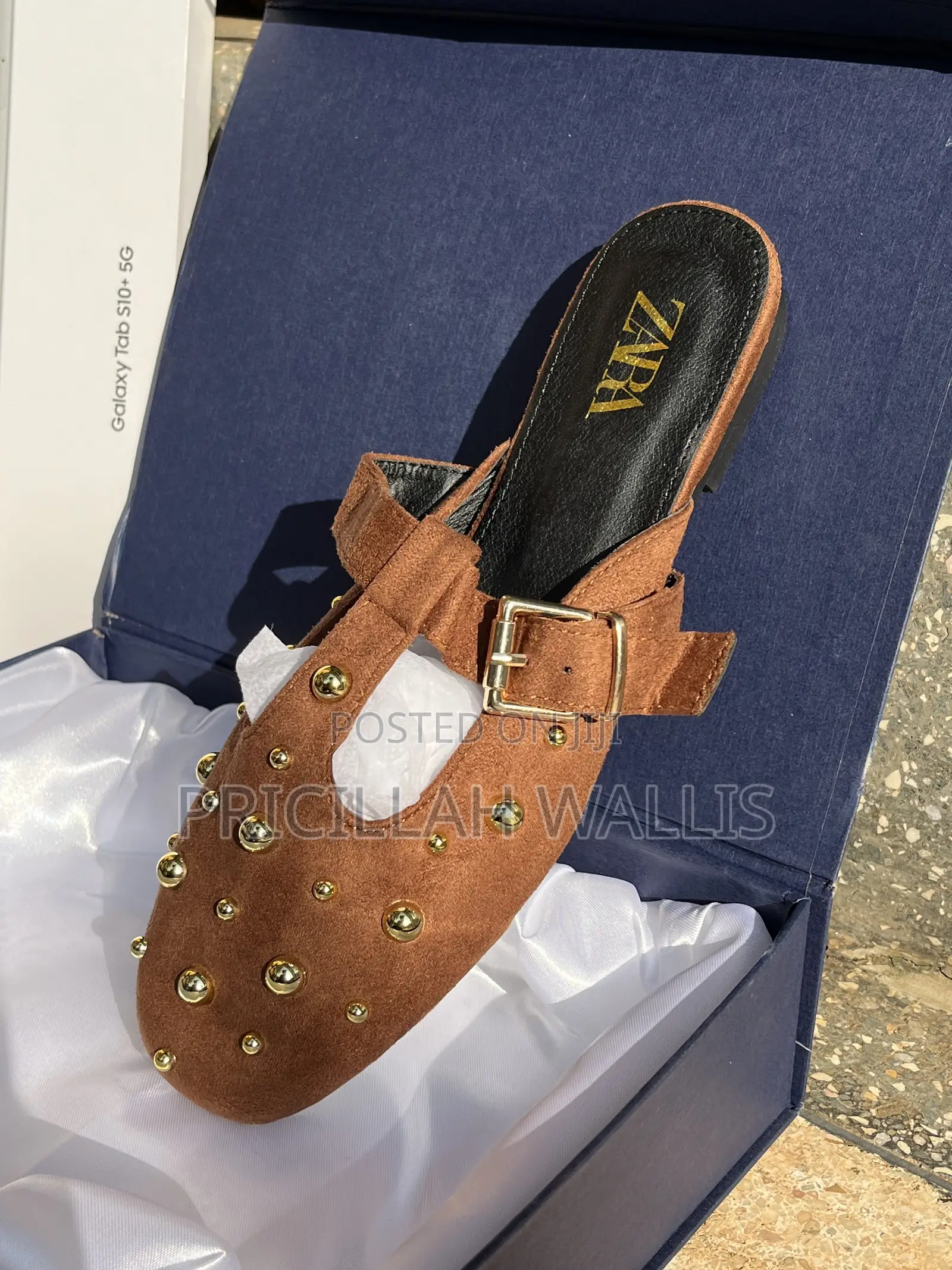 Suede Mules