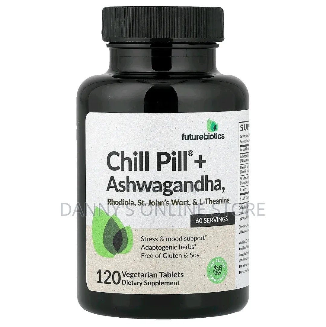 Futurebiotics, Chill Pill Ashwagandha, Rhodiola, Theanine,120 Tablets