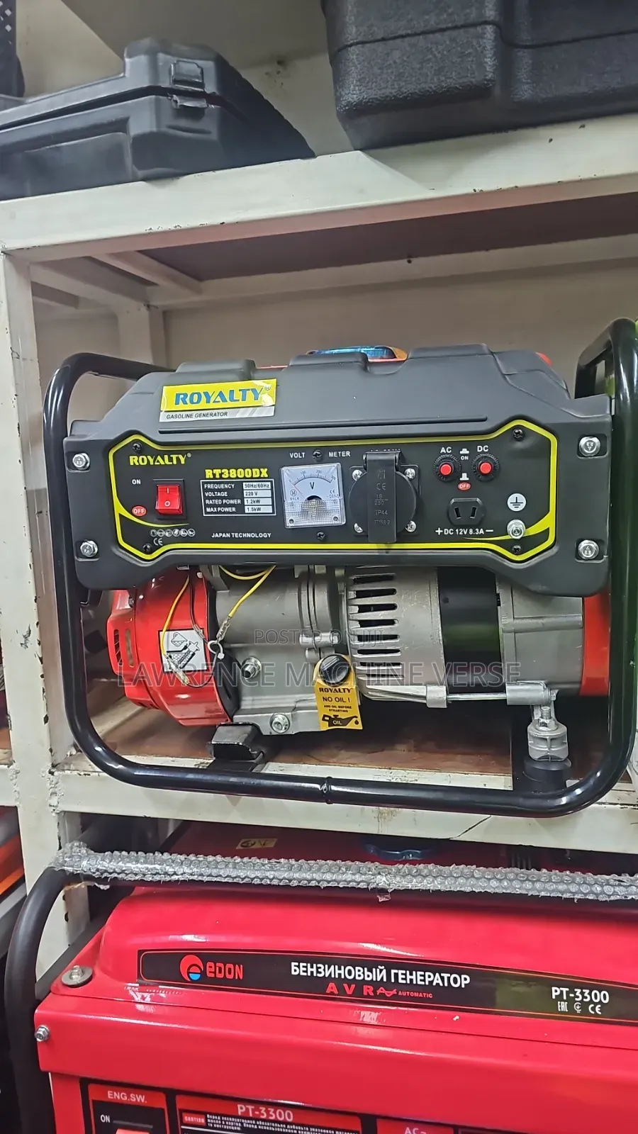 Gasoline Generator 1.5kw 2kva Royalty Japan