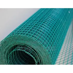 4ftx25meters Green PVC Coated Welded Wire Mesh Fencing Roll for Garden