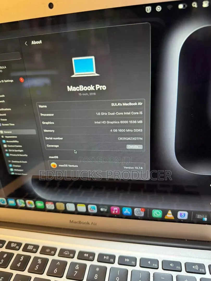 Laptop Apple MacBook Air 4GB Intel Core i5 SSHD (Hybrid) 128GB