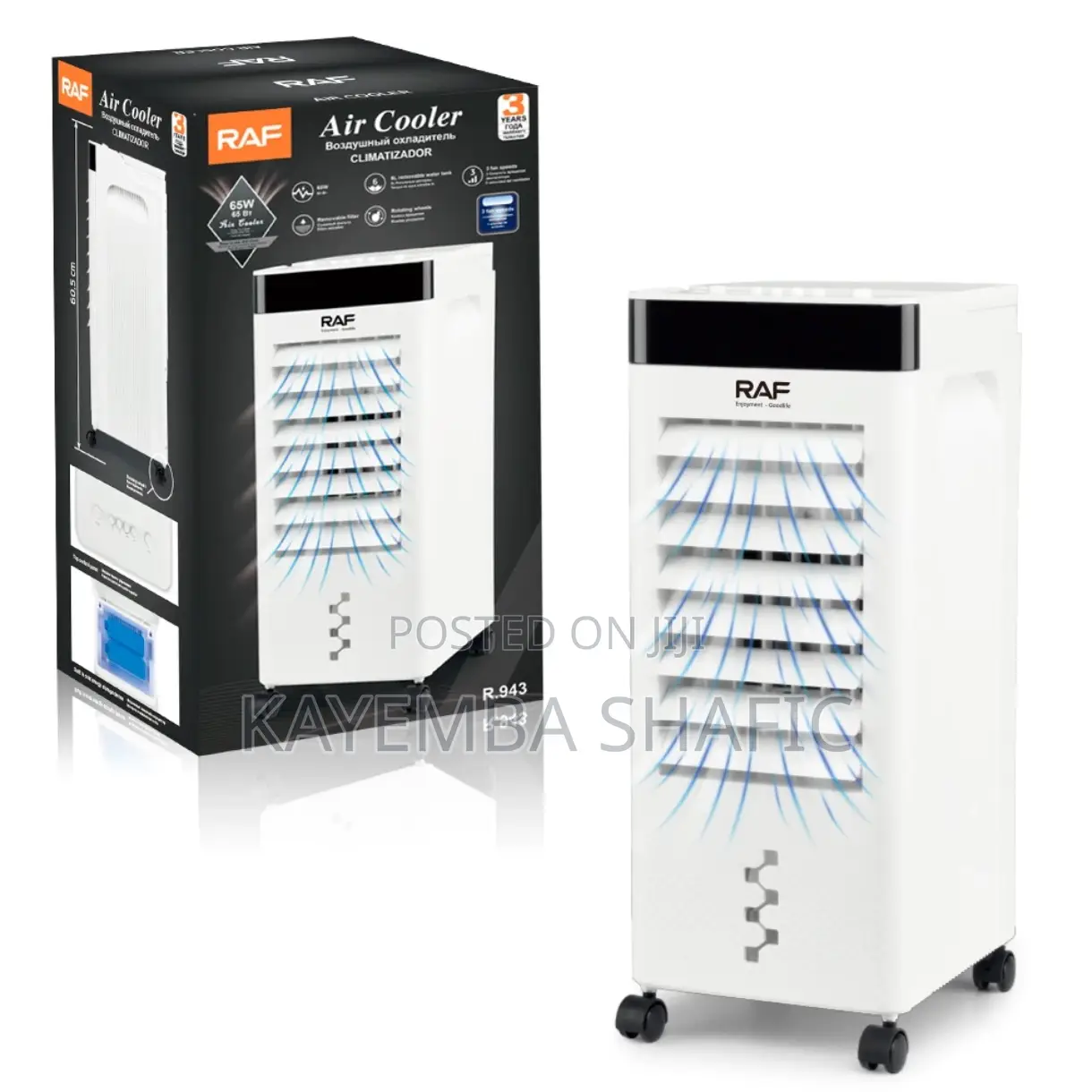 Raf R.943 Portable Air Cooler Humidifier - 7l Tank (Brand New)
