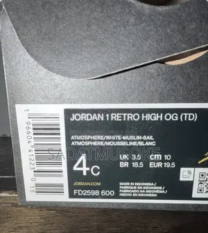 Jordan 1 Retro High Og Washed Pink (Td)
