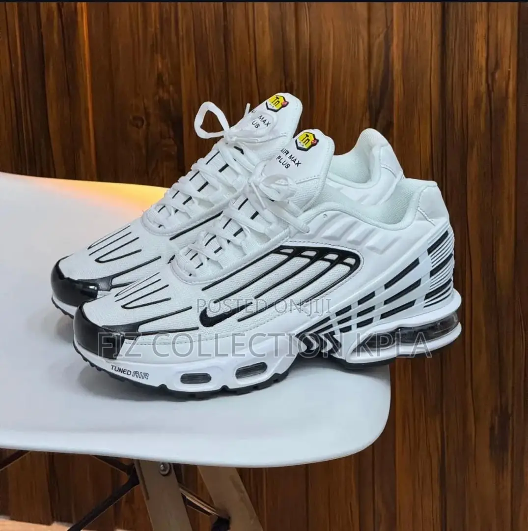 Nike Air Max Plus Tn White Black Stripes – Original