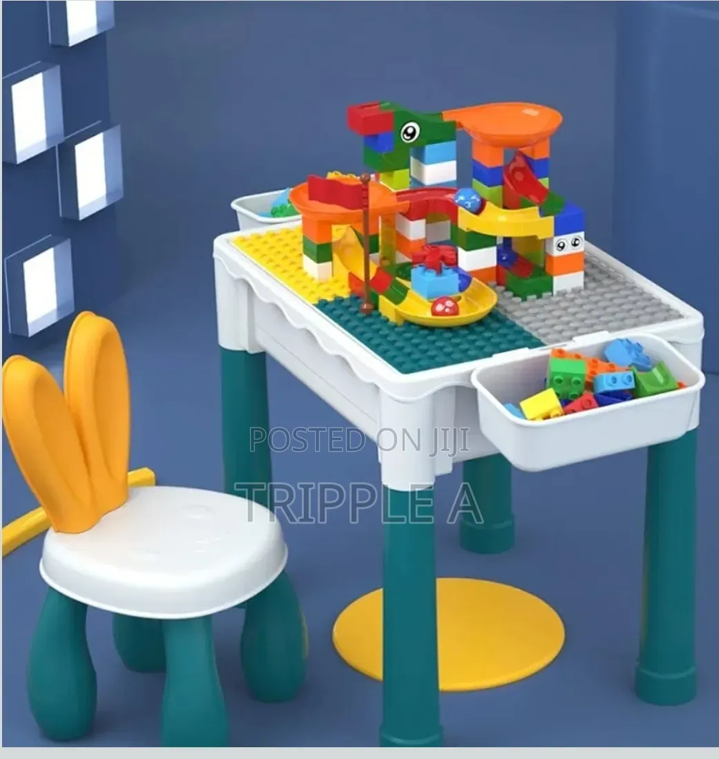 7 in 1 Kids Multifunction Activity Set With Two Chairs