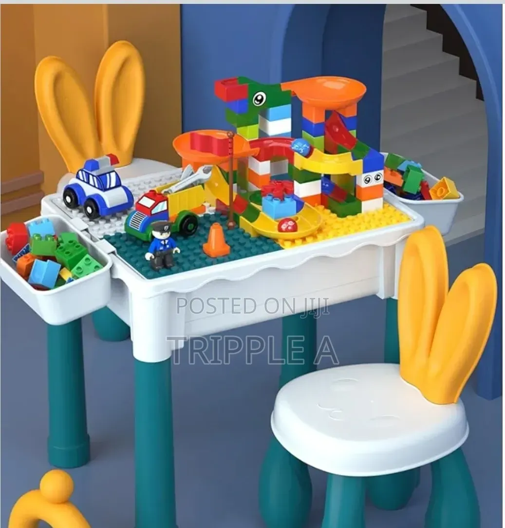 7 in 1 Kids Multifunction Activity Set With Two Chairs