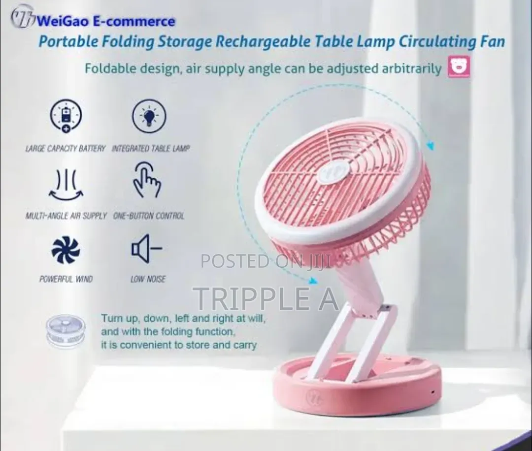 Storage Table Lamp Circulating Fan