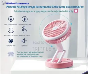 Storage Table Lamp Circulating Fan