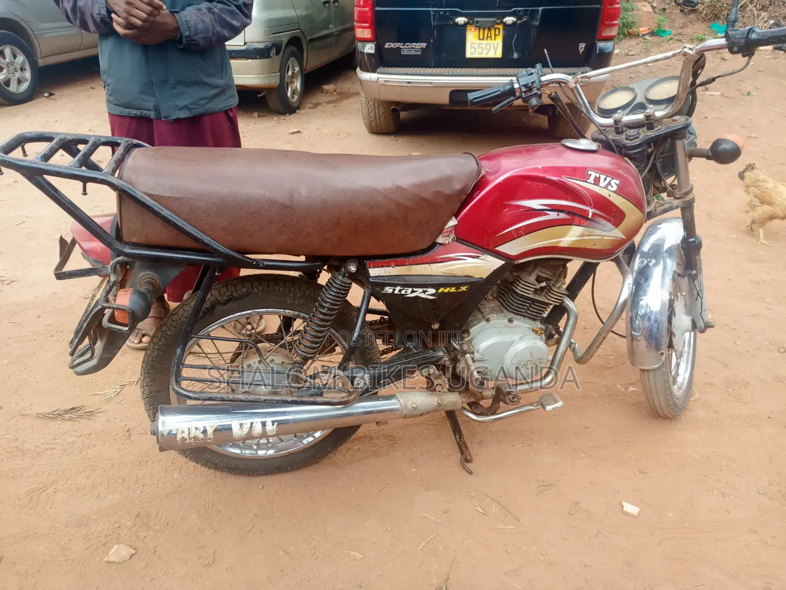 TVS XL 100 2018 Red