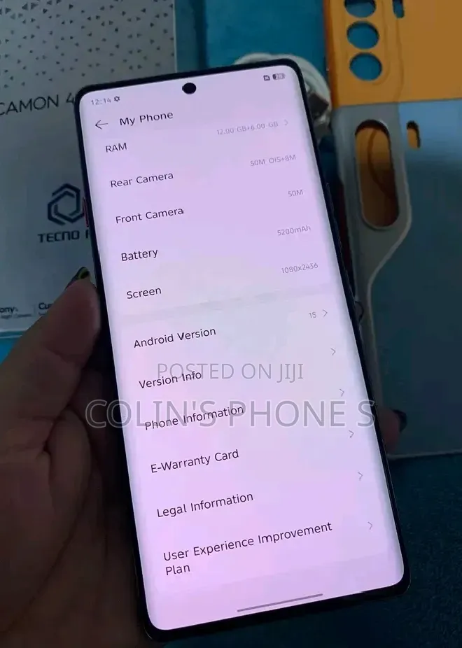 New Tecno Camon 40 Pro 4G 256 GB Black