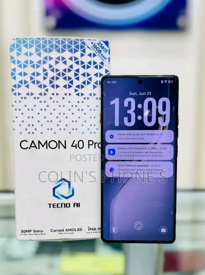 New Tecno Camon 40 Pro 4G 256 GB Black