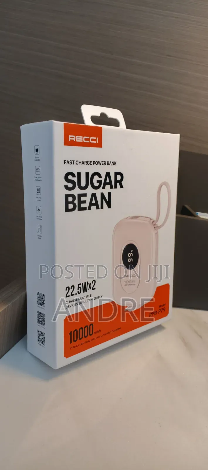 Sugar Bean Pro – 10000mah, 3-Port Dual 22.5w Fast Charge