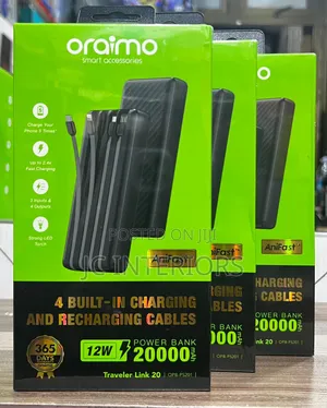 Oraimo Travellers Link 20, 20000mah Power Bank