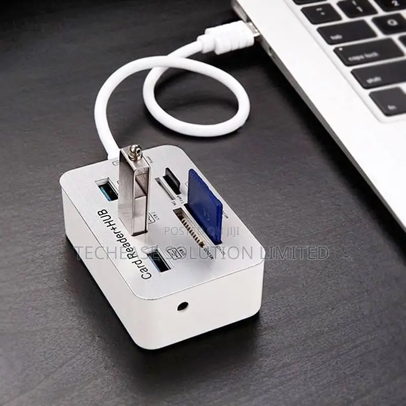 7-in-1 Usb 3.0 Card Reader Hub – Multi-Port Adapter