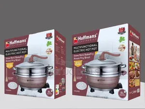 Hoffmans Hm-3031 8-Liter Multifunctional Electric Hot Pot With Steamer