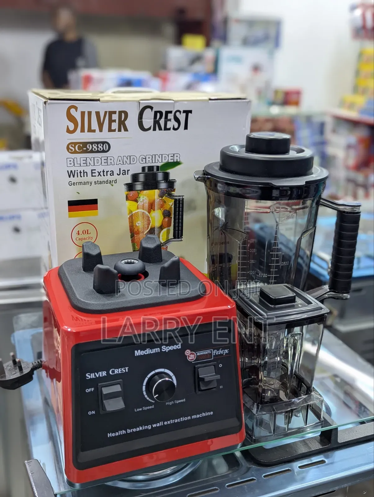 Silver Crest 4l Blender Grinder Sc-9880 With Extra Jar