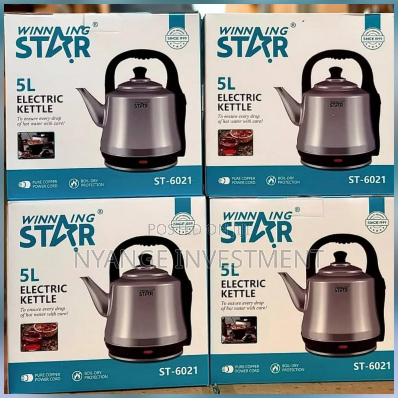 Winning Star 5l Stainless Steel Electric Kettle