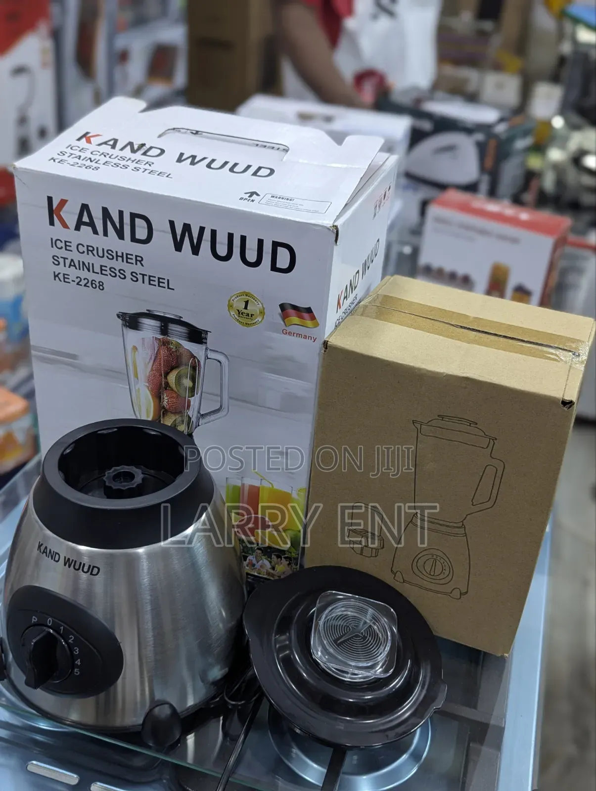 Kand Wuud Heavy Duty Stainless Steel Blender Ice Crusher