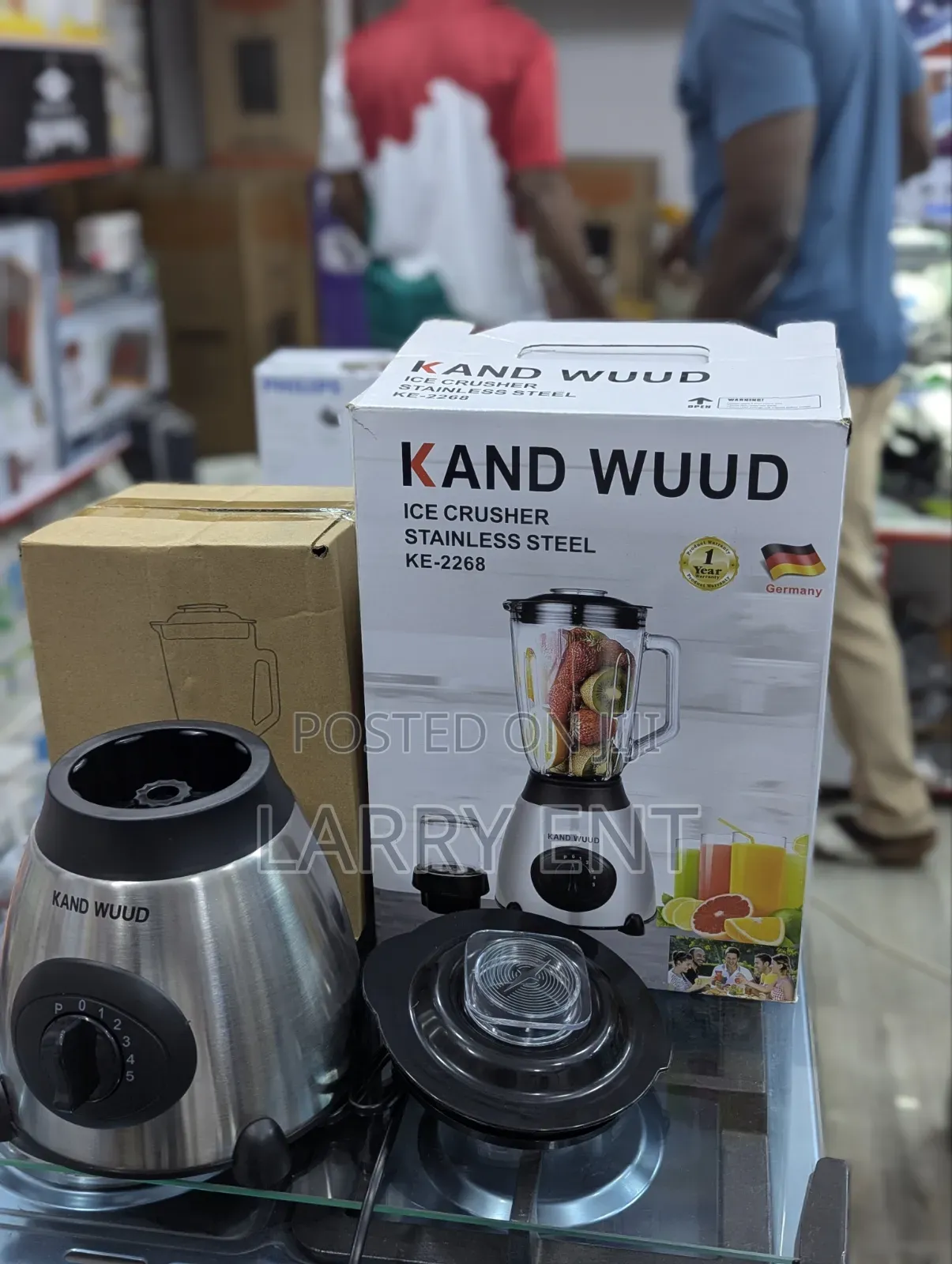 Kand Wuud Heavy Duty Stainless Steel Blender Ice Crusher