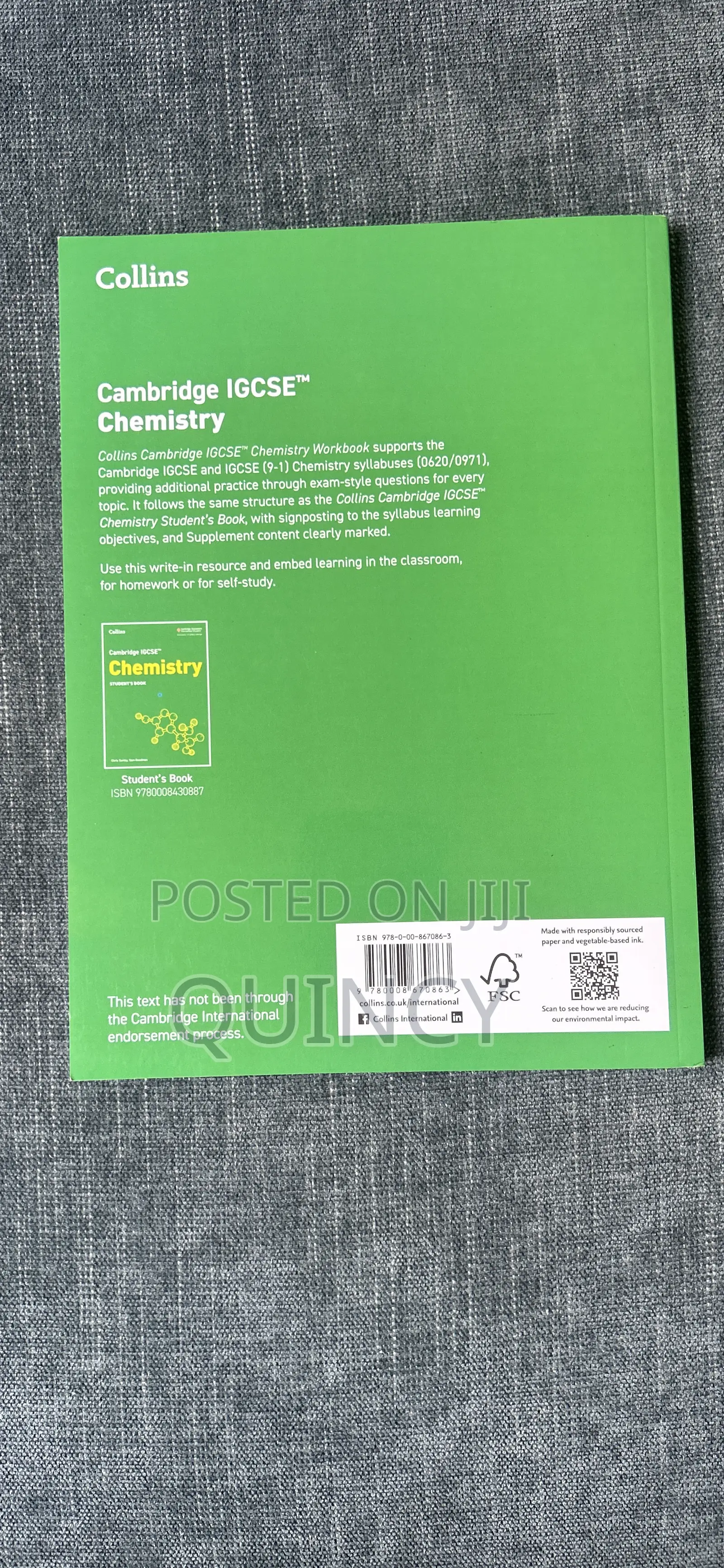 Collins Cambridge Igcse Chemistry Workbook