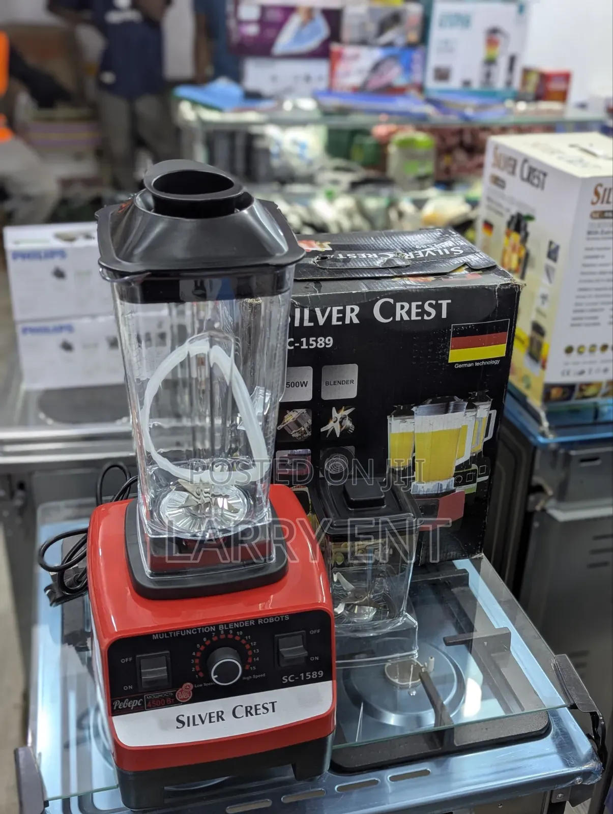Silver Crest Sc-1589 2l 15-Speed Blender Extra Grinder