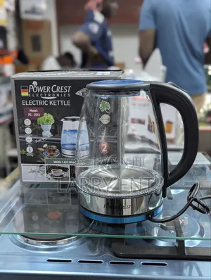 Power Crest Glass Electric Kettle 2.5l With Blue Led