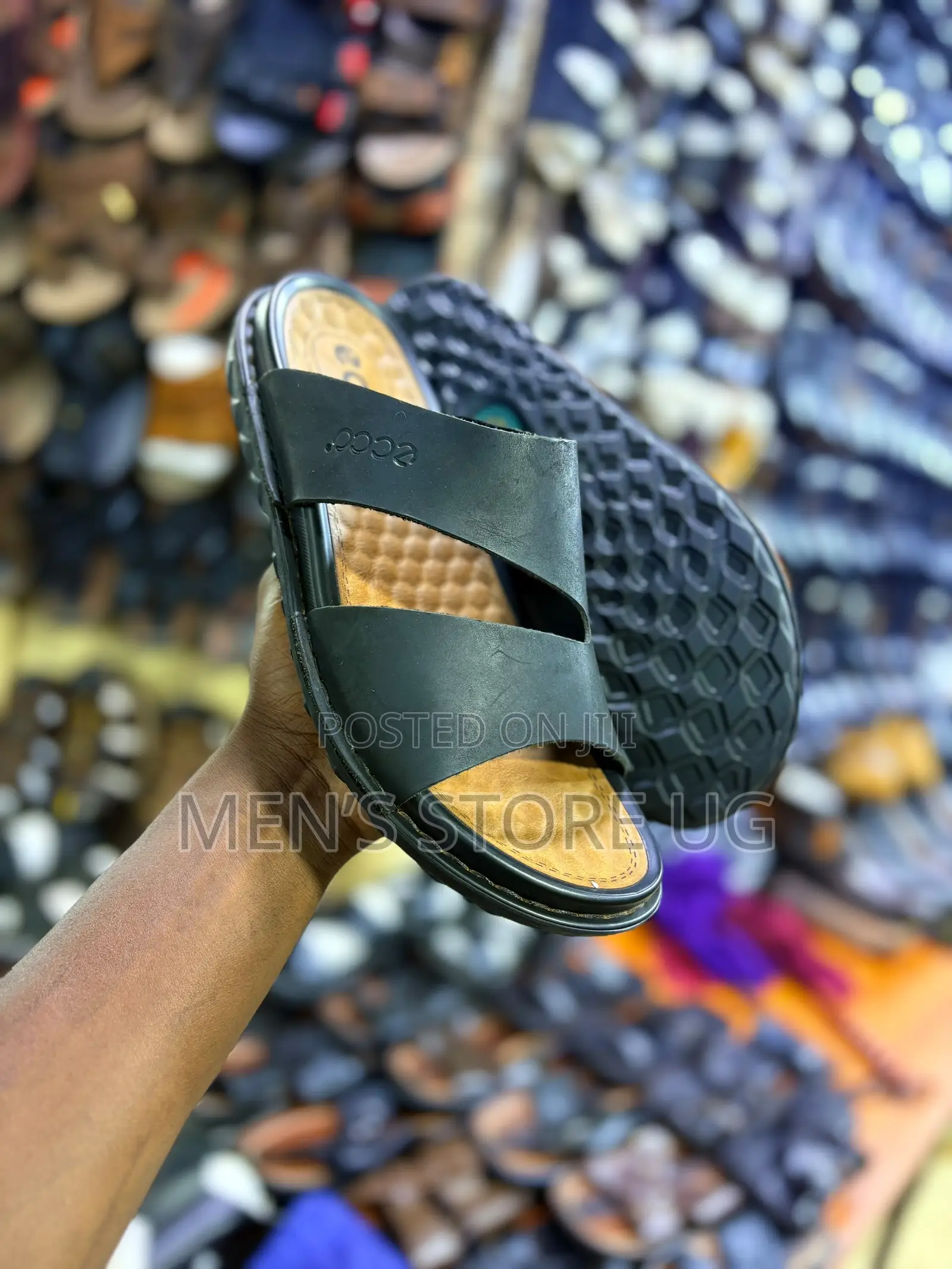 Ecco Premium Classic Authentic Leather Sandals