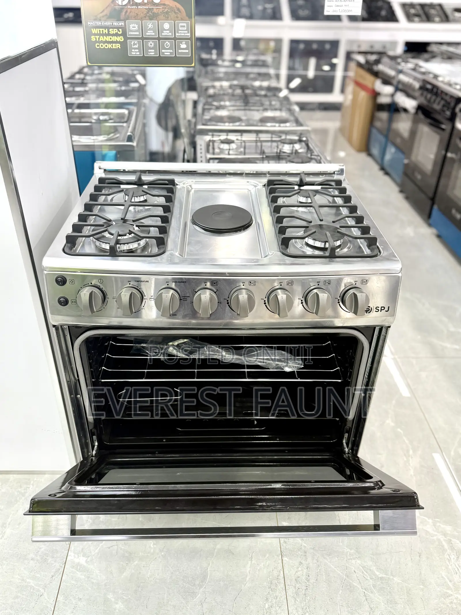 SPJ 90 by 60 4gas 1electric Oven Electric and Nozzle