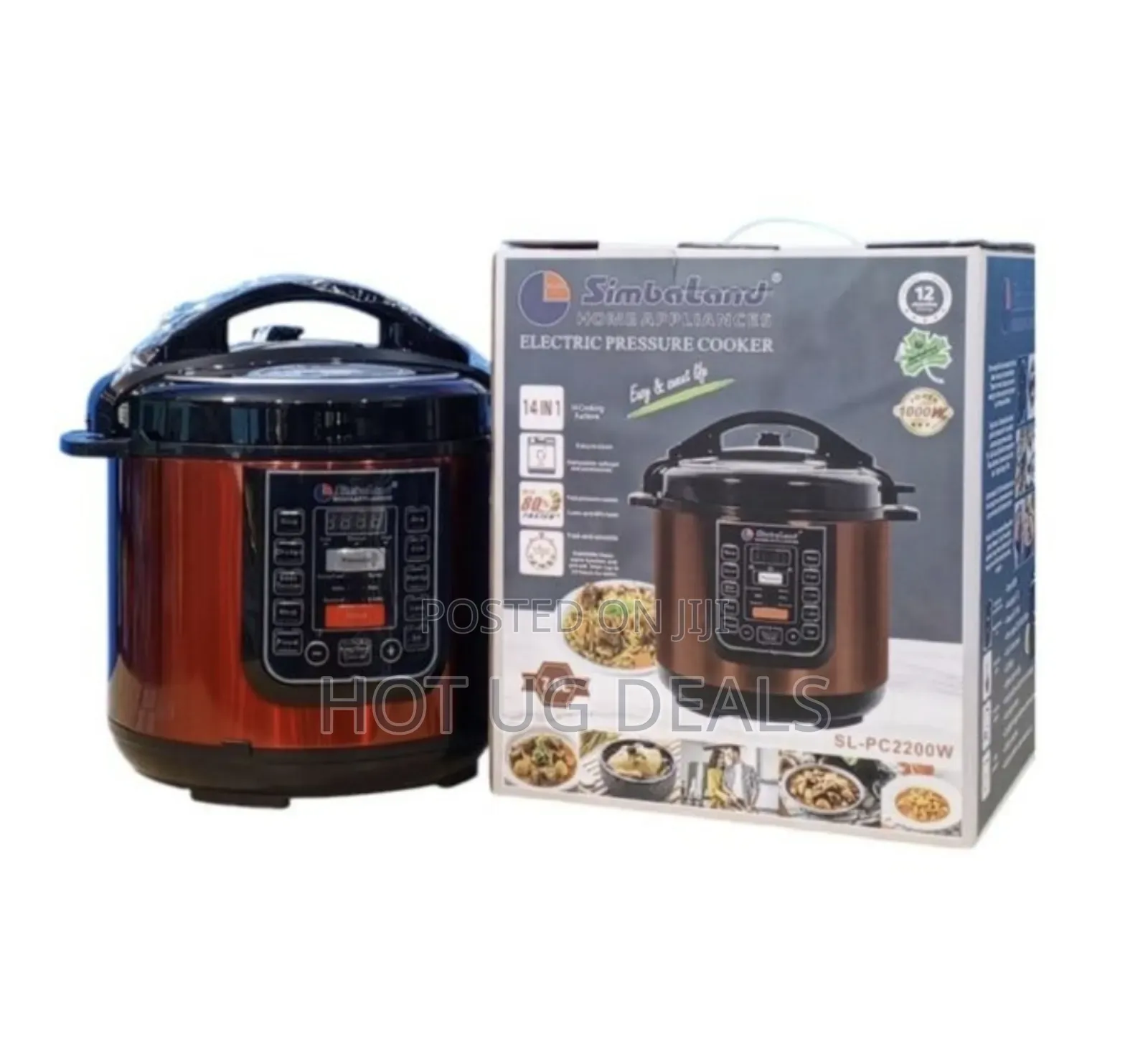 Simbaland 7.0l 14 in 1 Sl - Pc 2200w Digital Electric Pressure Cooker