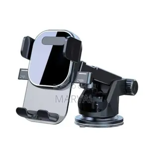 360 Rotateble Car Mobile Phone Holder for All Phones - Black
