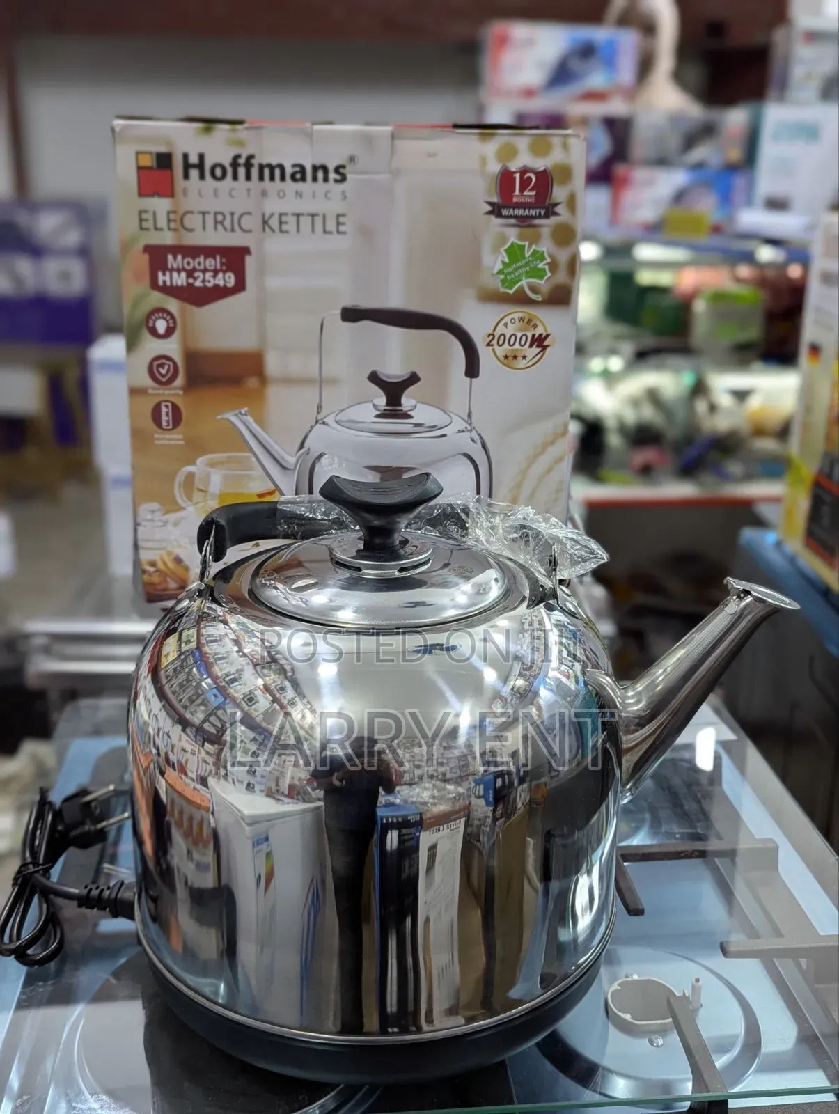 Hoffman's 6l Electric Kettle 2000w – Brand New Stainless