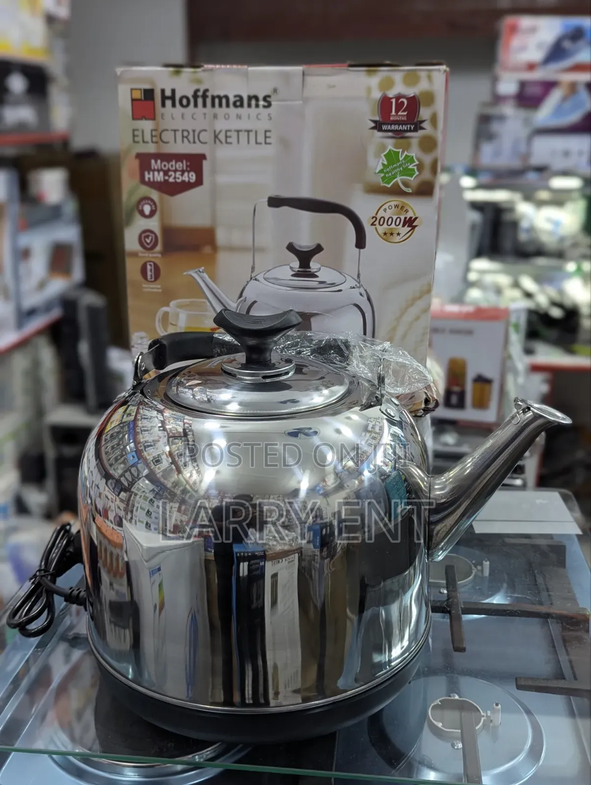 Hoffman's 6l Electric Kettle 2000w – Brand New Stainless