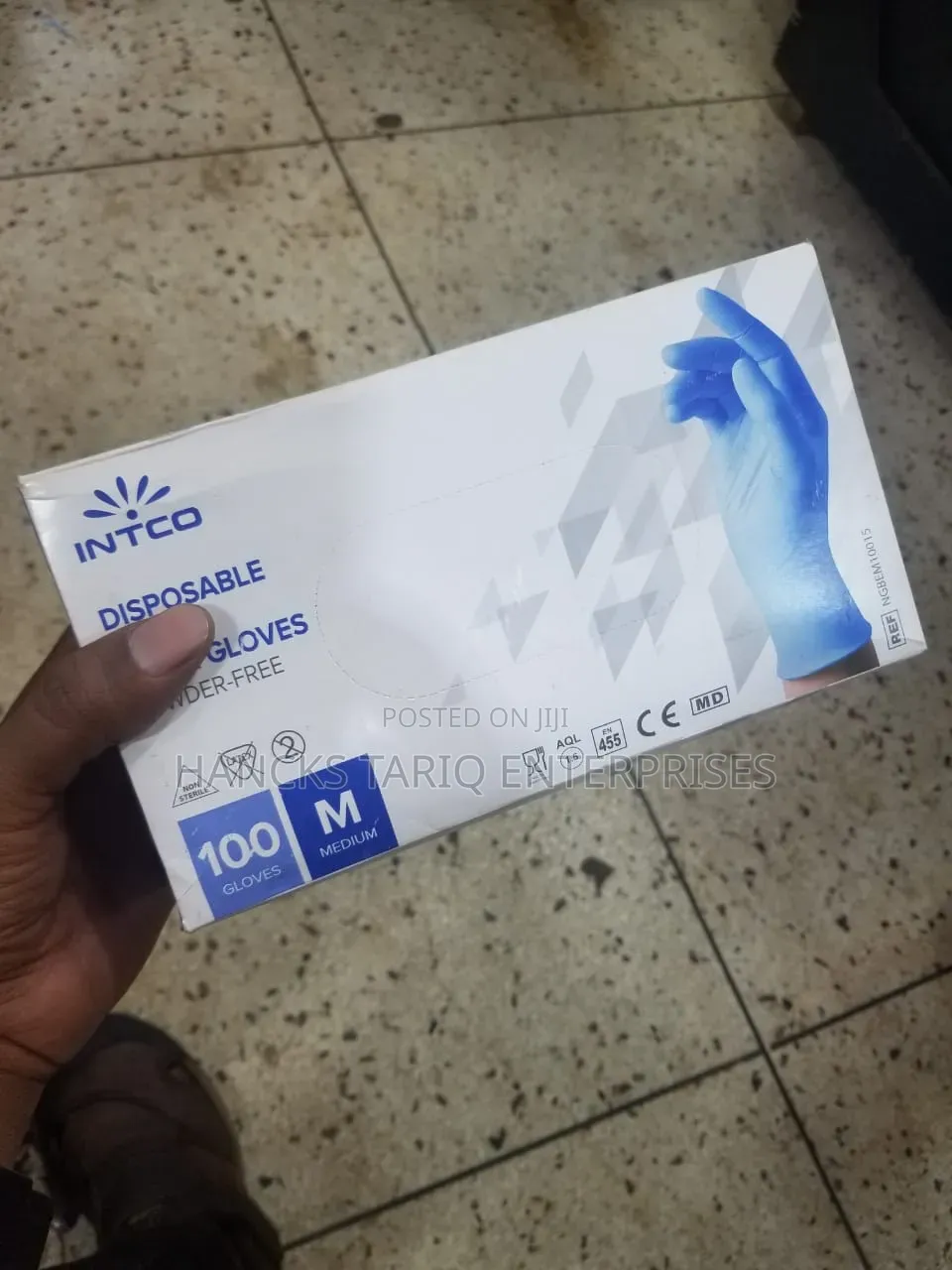 Intco Disposable Nitrile Gloves – Powder-Free, Non-Sterile (100 Pcs)
