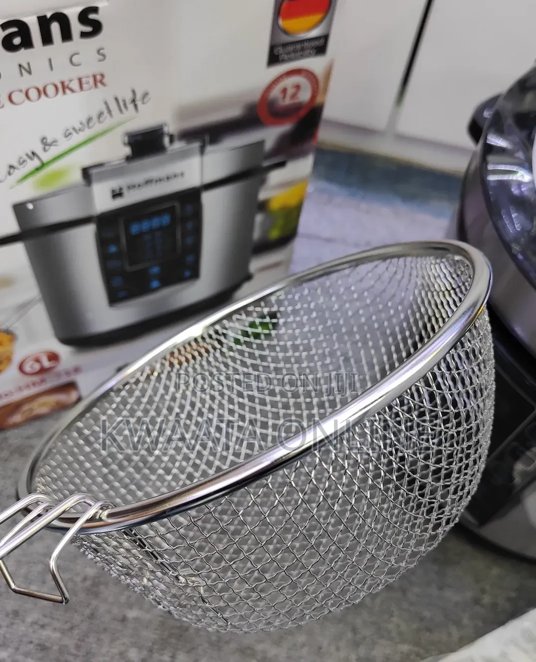 14in1 Hoffmans 6l Electric Pressure Cooker Deep Fryer With Basket, Pot