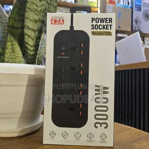 Porodo Blue 8 Ac Power Strip - Black