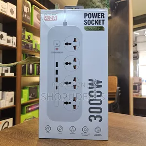 Porodo Blue 8 Ac Power Strip - Black