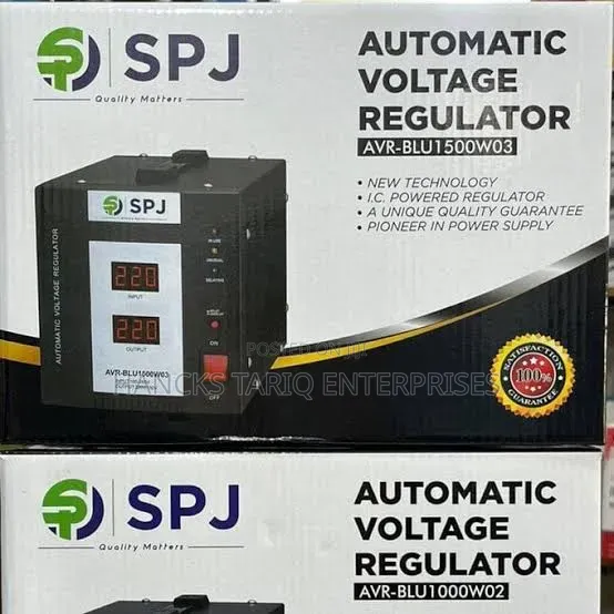 SPJ Automatic Voltage Regulator (Model Avr-Blu5000w06)