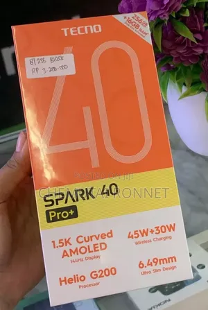 New Tecno Spark 40 Pro+ 256 GB Black
