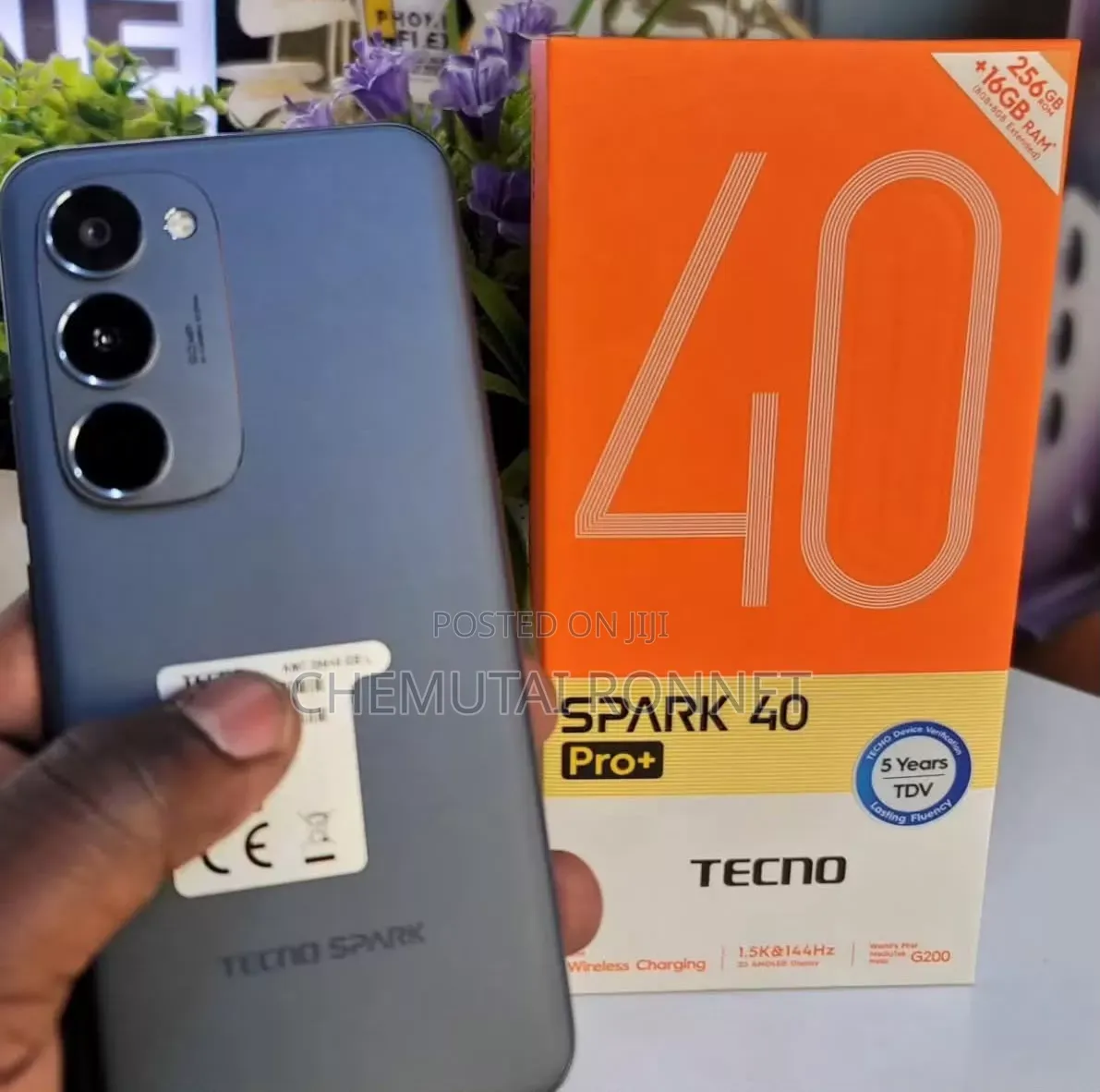 New Tecno Spark 40 Pro+ 256 GB Black