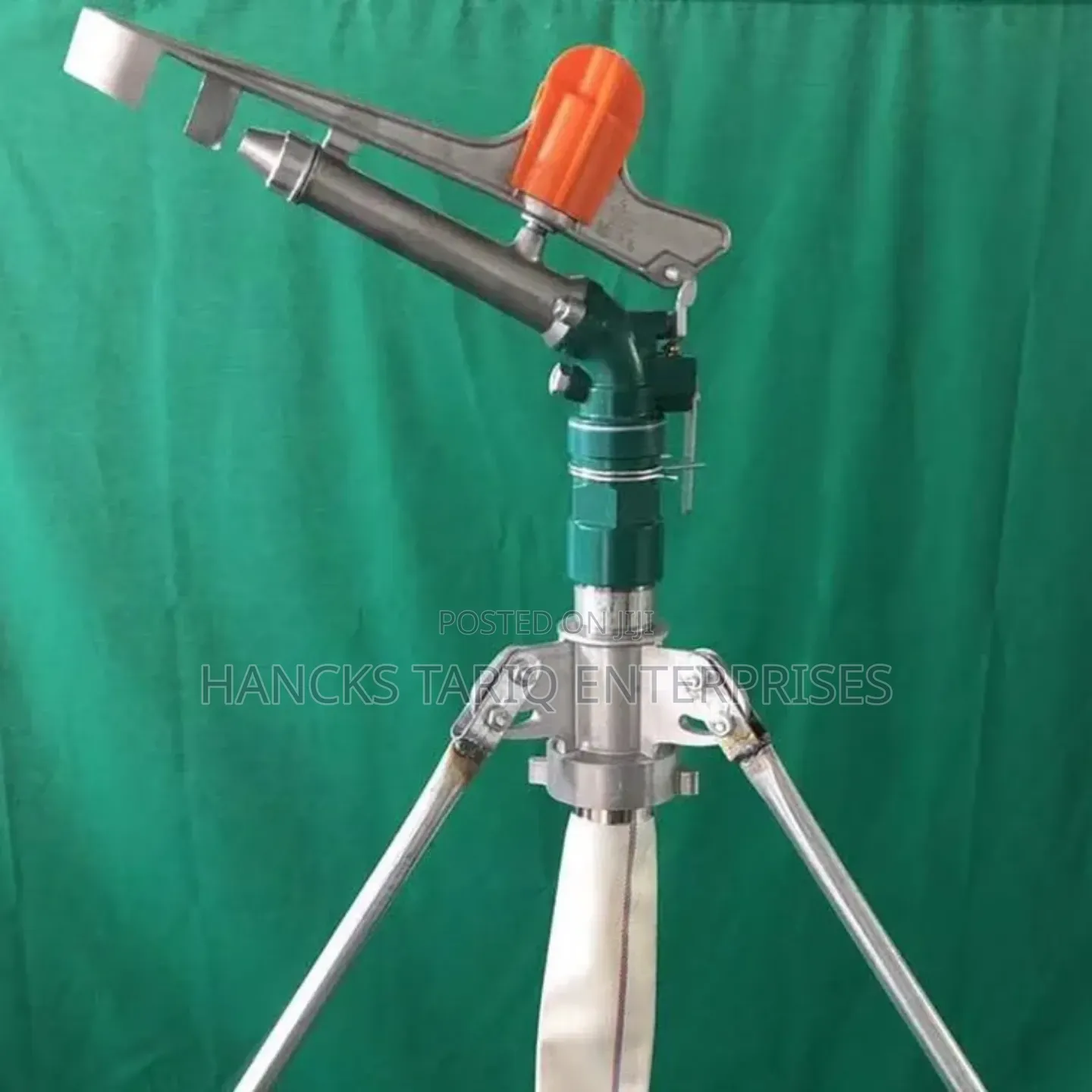 Heavy-Duty Tripod Impact Sprinkler – Professional Irrigation System