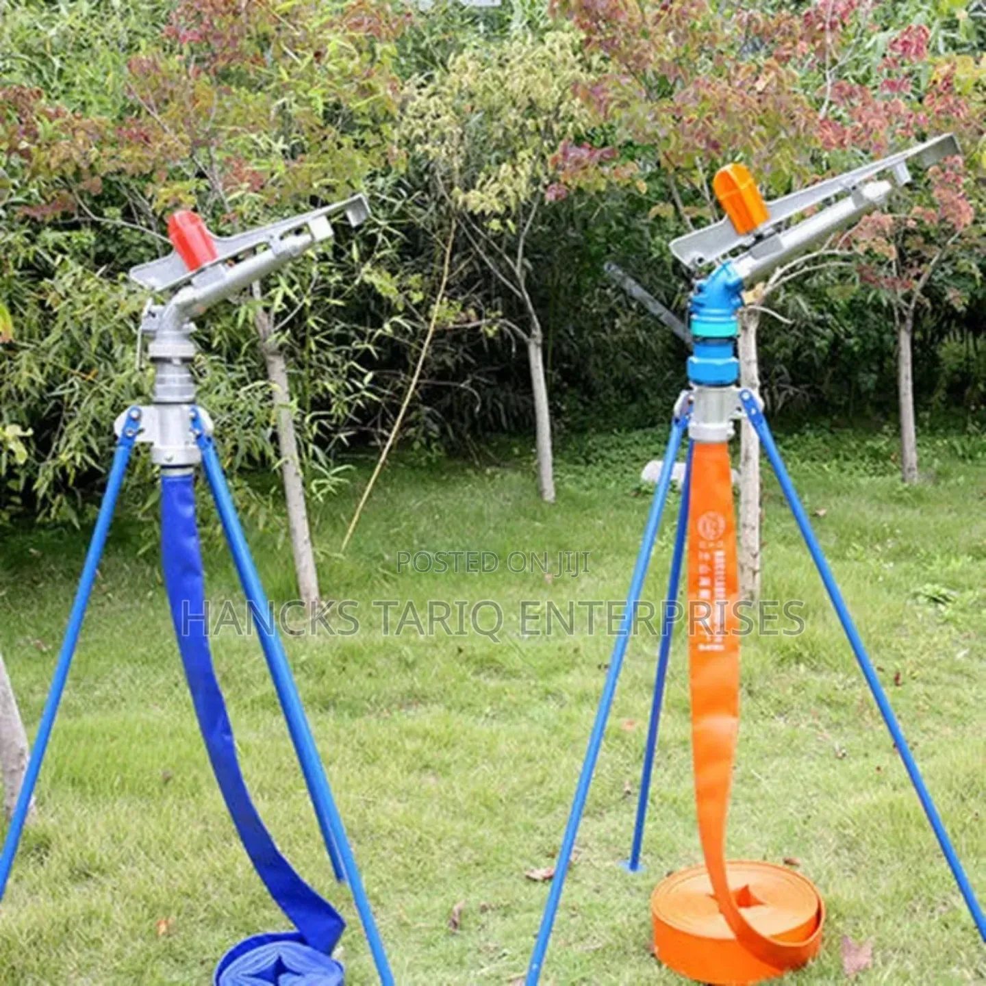 Heavy-Duty Tripod Impact Sprinkler – Professional Irrigation System