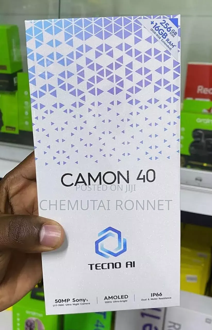 New Tecno Camon 40 Pro 4G 256 GB Black