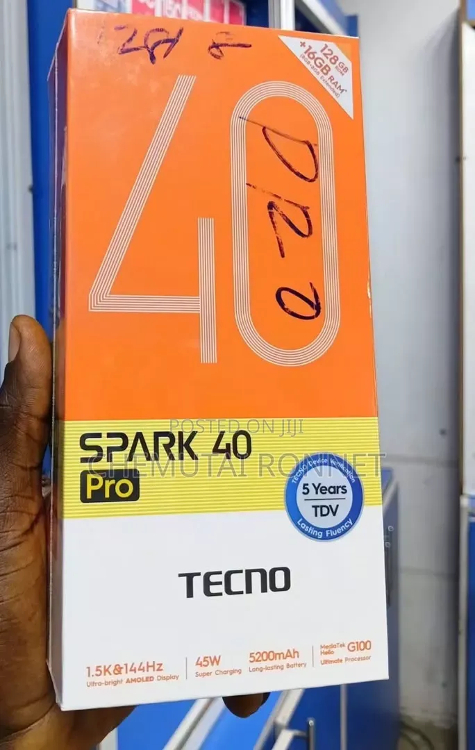 New Tecno Spark 40 Pro 256 GB Blue