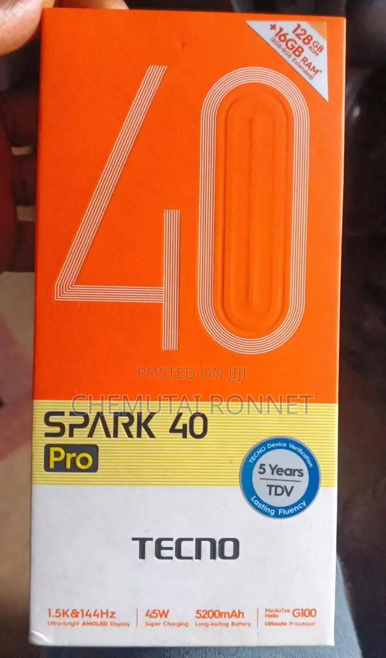 New Tecno Spark 40 Pro 256 GB Blue